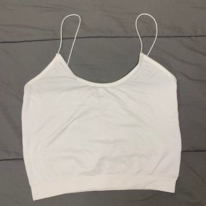 Cropped white tank